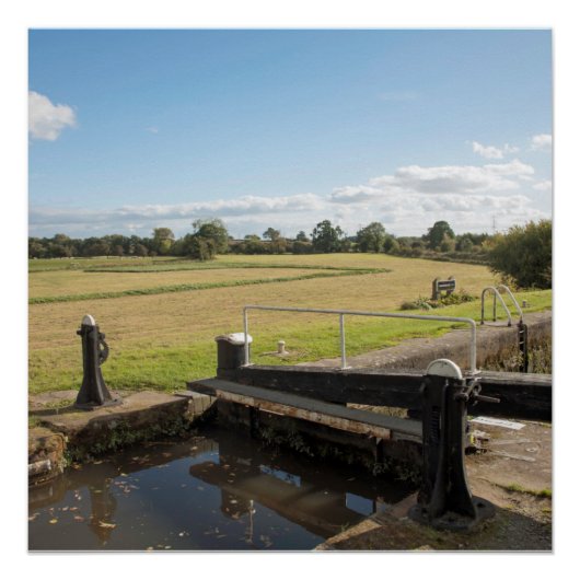 Montgomery Canal Shropshire England Perfect Poster (Voorkant)