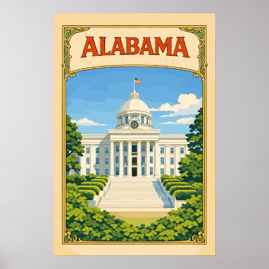 Montgomery Capitol Building | Alabama Poster (Voorkant)