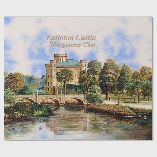 Montgomery Clan's Eglinton Castle Wrapping Paper Cadeaupapier (Vlak)