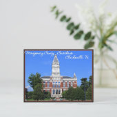Montgomery County Courthouse - Clarksville, TN Briefkaart (Staand voorkant)