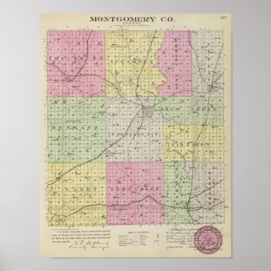 Montgomery County, Kansas Poster (Voorkant)