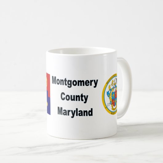 Montgomery County Maryland mok koffie (Voorkant rechts)