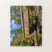 Montgomery Covered Bridge met herfst folium Legpuzzel (Verticaal)