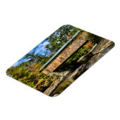 Montgomery Covered Bridge met herfstloof Magneet (Linkerzijde)