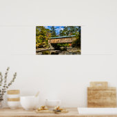 Montgomery Covered Bridge met herfstloof Poster (Keuken)