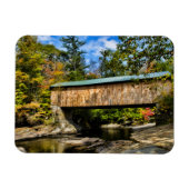 Montgomery Covered Bridge with fall foliation Magneet (Horizontaal)