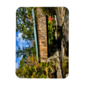 Montgomery Covered Bridge with fall foliation Magneet (Verticaal)