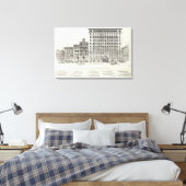 Montgomery East side Struik en Pine Canvas Afdruk (Insitu (Slaapkamer))