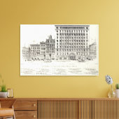 Montgomery East side Struik en Pine Canvas Afdruk (Insitu (Woonkamer))