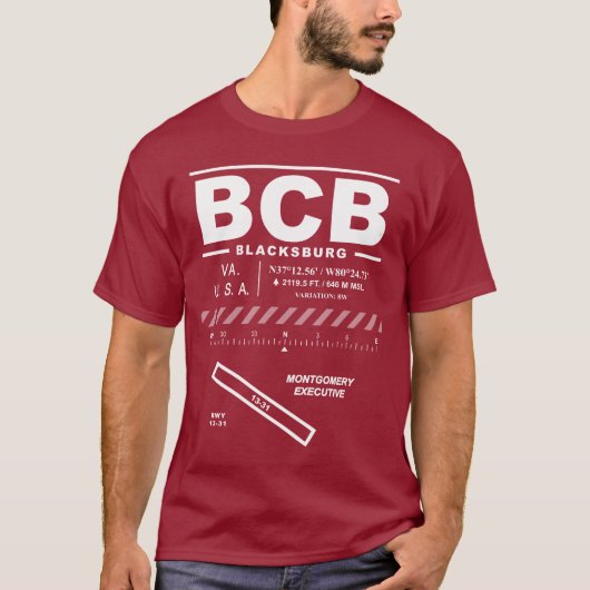 Montgomery Executive Airport BCB T-shirt (Voorkant)