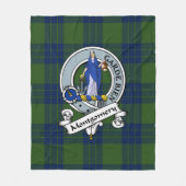 Montgomery Hunting Clan Badge Tartan Pset Fleece Deken (Voorkant)
