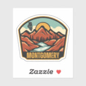 Montgomery, Illinois  Sticker (Vel)