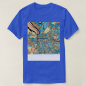 Montgomery Plattegrond Patroon in Mid Century Past T-shirt (Design voorkant)