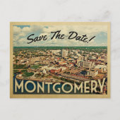 Montgomery Save the Date  Alabama Aankondigingskaart (Voorkant)