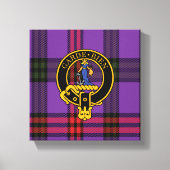 Montgomery Scottish Crest en Tartan Canvas print (Voorkant)