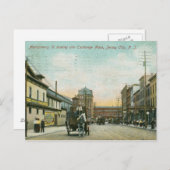 Montgomery St., Jersey City NJ 1908  Briefkaart (Voorkant / Achterkant)