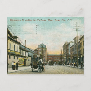 Montgomery St., Jersey City NJ 1908  Briefkaart