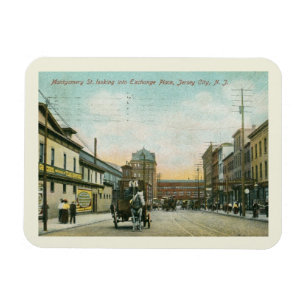 Montgomery St., Jersey City NJ 1908  Style Magneet