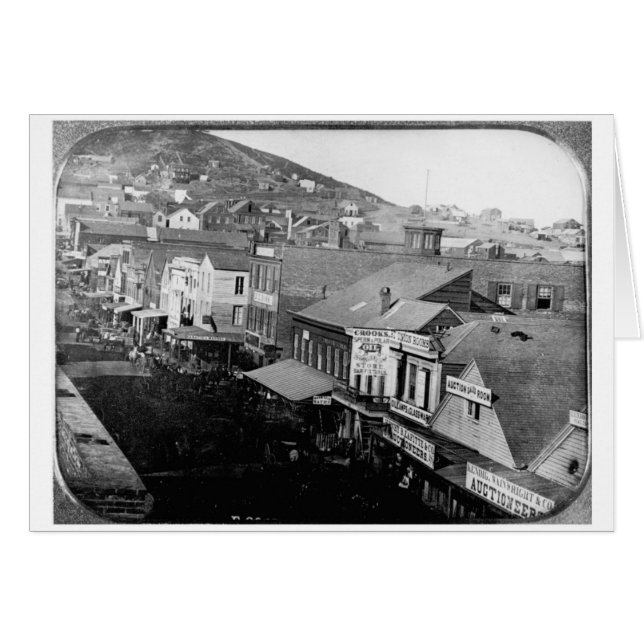 Montgomery Street San Francisco California 1850 (Voorkant Horizontaal)