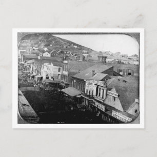 Montgomery Street San Francisco California 1850 Briefkaart