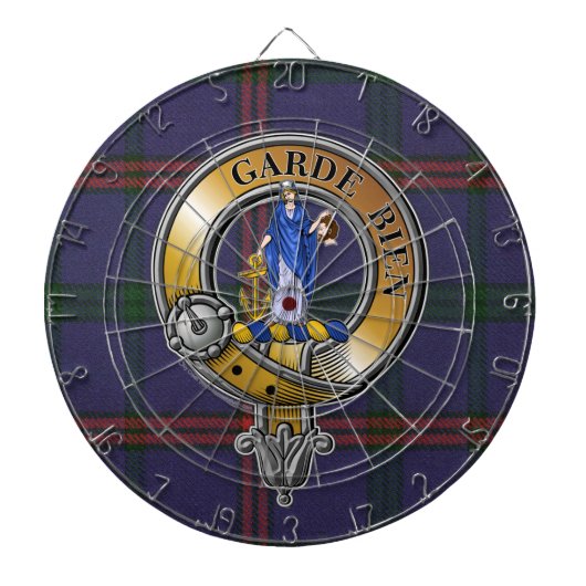 Montgomery Tartan & Badge Dartbord (Voorkant)