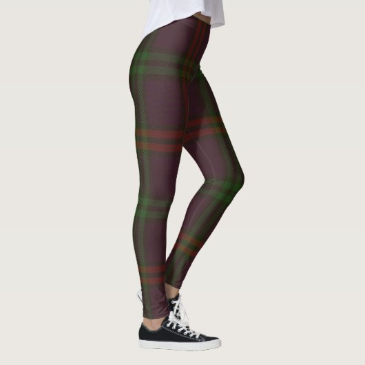 Montgomery Tartan Clan Plaid Leggings (Rechts)