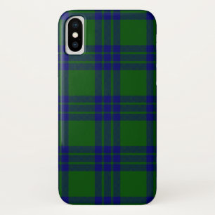 Montgomery tartan green blue plaid iPhone x hoesje