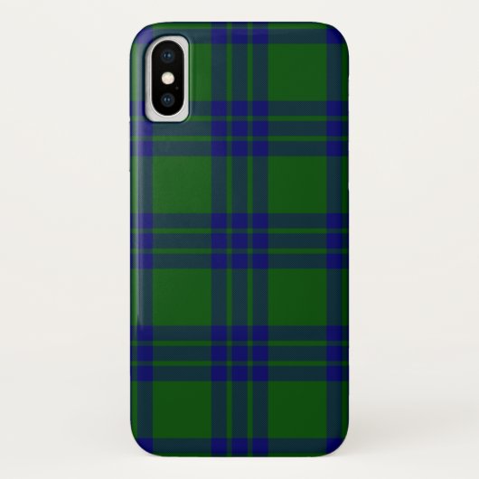 Montgomery tartan green blue plaid Case-Mate iPhone case (Achterkant)