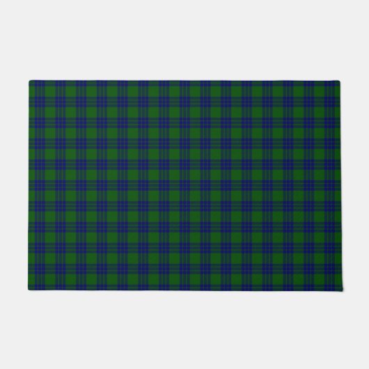Montgomery tartan green blue plaid deurmat (Voorkant)