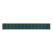 Montgomery tartan green blue plaid grosgrain lint (Voorkant)