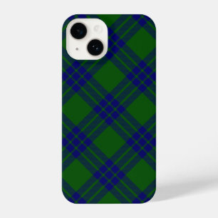 Montgomery tartan green blue plaid iPhone 14 hoesje