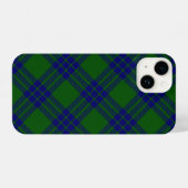 Montgomery tartan green blue plaid iPhone hoesje (Achterkant horizontaal)