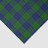 Montgomery tartan green blue plaid tissuepapier (Detail)