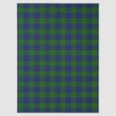 Montgomery tartan green blue plaid tissuepapier (Voorkant)