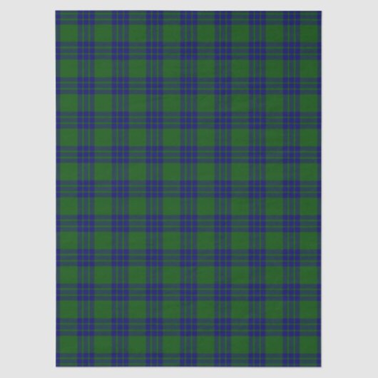 Montgomery tartan green blue plaid tissuepapier (Voorkant)
