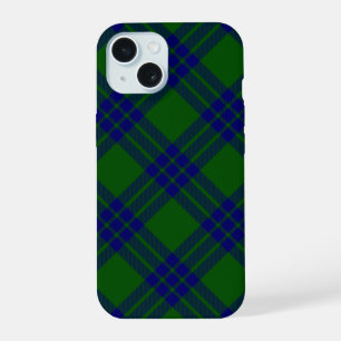 Montgomery tartan groen blauw geruit iPhone 15 case