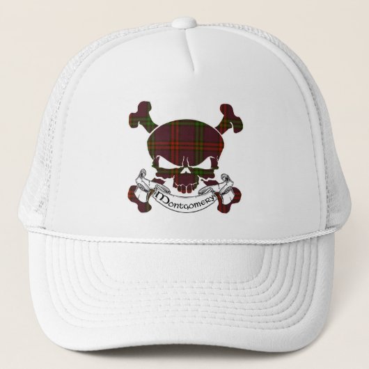 Montgomery Tartan Skull Trucker Pet (Voorkant)
