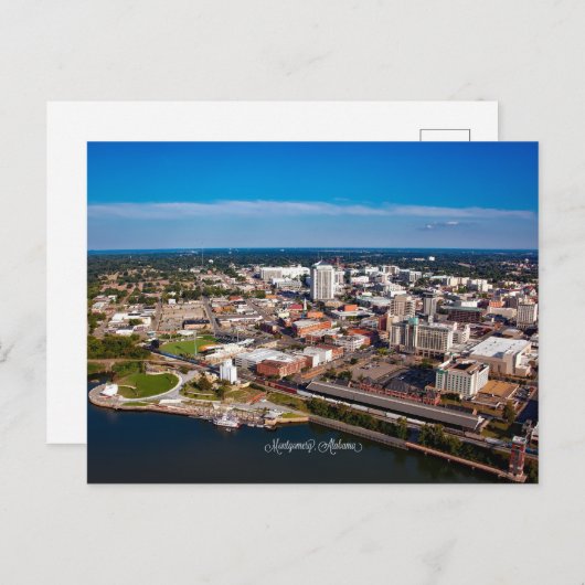 Montgomery, uitzicht van de alabama-luchthaven, briefkaart (Voorkant / Achterkant)