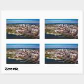 Montgomery, uitzicht van de alabama-luchthaven, rechthoekige sticker (Vel)