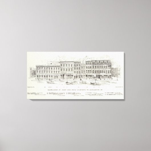 Montgomery West side California en Sacramento Canvas Afdruk (Voorkant)