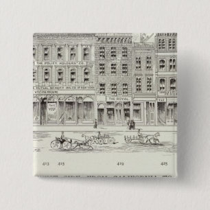 Montgomery West side California en Sacramento Vierkante Button 5,1 Cm