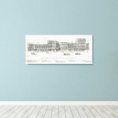 Montgomery West side Clay en Washington Canvas Afdruk (Insitu (Houten vloer))