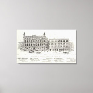 Montgomery West side Pine en California Canvas Afdruk