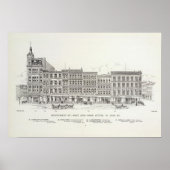 Montgomery West side Sutter en Struik Poster (Voorkant)