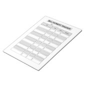 Monthly Bill Payment Tracker Notitieblok (Schuin)