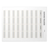 Monthly Expense Tracker  Notitieblok (Voorkant)