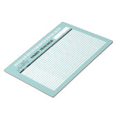 Monthly Habit Tracker  Notitieblok (Schuin)