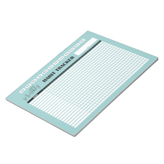 Monthly Habit Tracker  Notitieblok (Schuin)