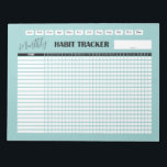 Monthly Habit Tracker  Notitieblok<br><div class="desc">Build new habits with this Monthly Habit tracker,  keep yourself accountable!
Background color can be changed.</div>