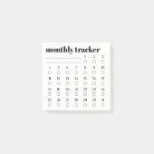 Monthly Habit Tracker Sticky Notes Pad (Voorkant)